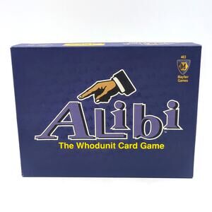 ALIBI Whodunit Card Game by Mayfair Crime Solving Mystery Box Complete in Box